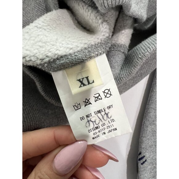 HUMAN MADE Logo Pizza Hoodie in Gray - Picture 5 of 6